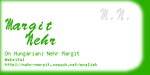 margit nehr business card